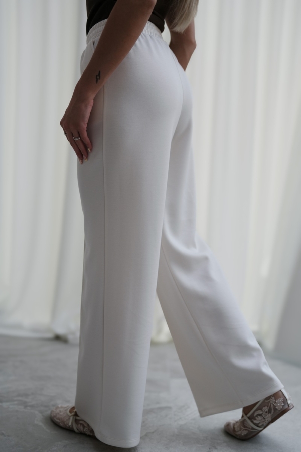 Luksusowy Komplet Damski Masełko Bluza Rozpinana + Spodnie Wide Leg Premium Soft Touch  Elegancja & Komfort-KREM